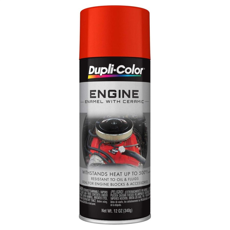 VHT DE1607 ENGNE CHEVY ORANGE-RED, Heat Resistant to 500 Degrees Fahrenheit; Chevrolet Orange-Red; 12 Ounce Aerosol Spray Can