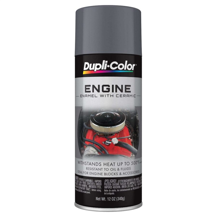 VHT DE1611 ENGNE NEW FORD GRAY, Heat Resistant to 500 Degrees Fahrenheit; New Ford Gray; 12 Ounce Aerosol Spray Can