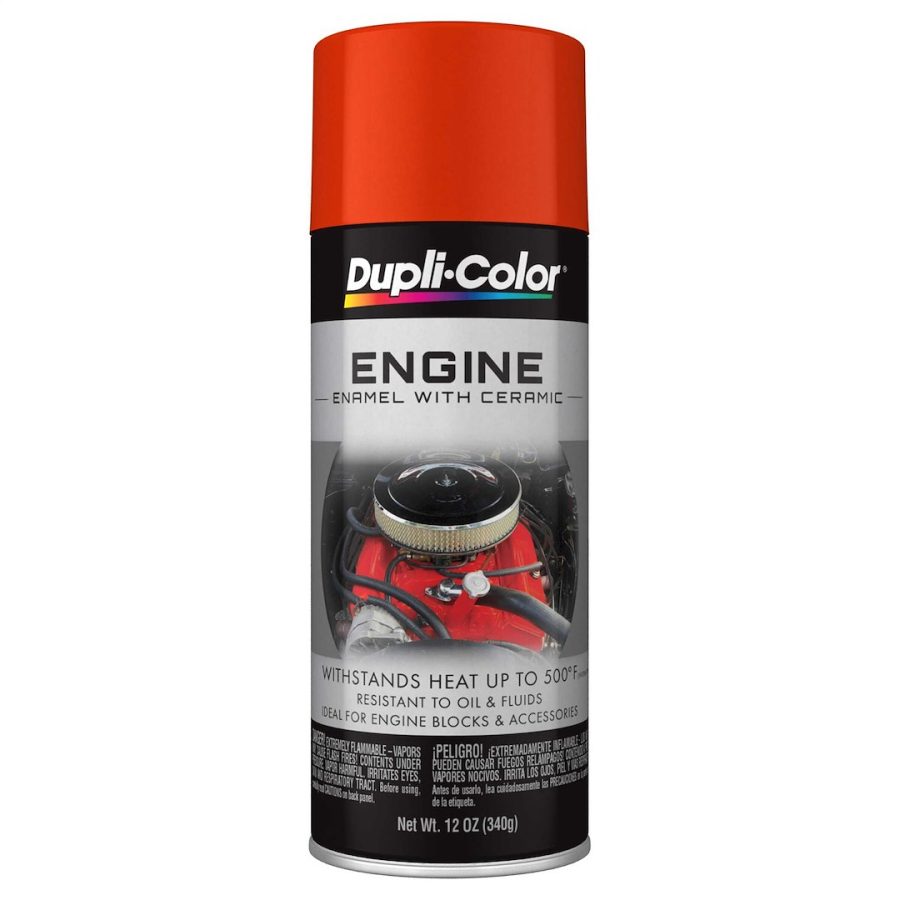 VHT DE1620 ENGNE CHEVROLET ORANGE, Heat Resistant to 500 Degrees Fahrenheit; Chevrolet Orange; 12 Ounce Aerosol Spray Can