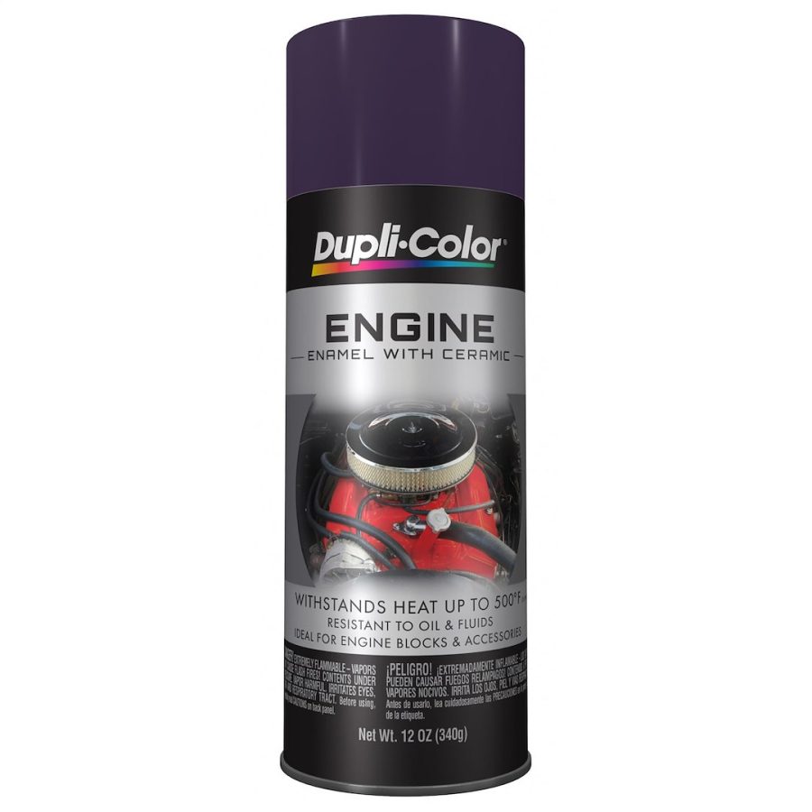 VHT DE1640 ENML PLUM PURPLE, Heat Resistant to 500 Degrees Fahrenheit; Plum Purple; 12 Ounce Aerosol Spray Can