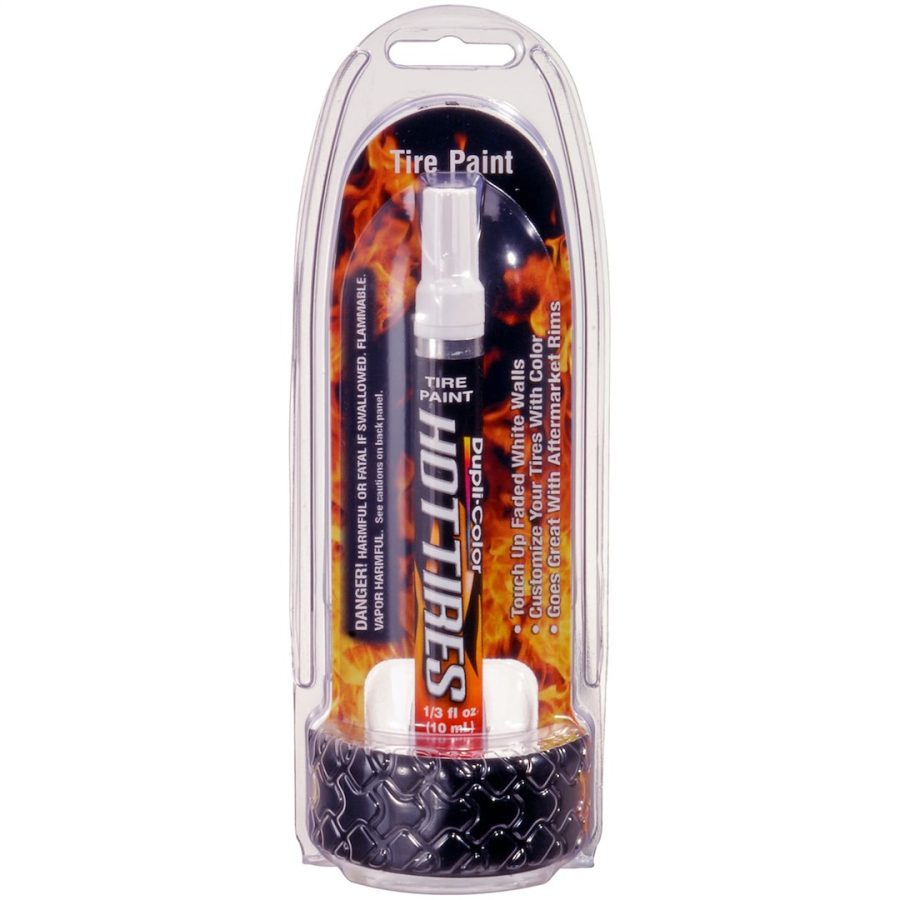 VHT HT100 HOT TIRE WHITE, Tire Marking Pen; White; Tube; 0.5 Ounce