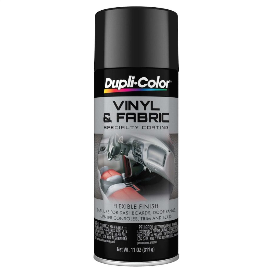 VHT HVP104 VINYL/FABRIC GLOSS BLK, Use To Restore Vinyl Seats/ Dash Boards/ Door Panels/ Shifter Boots And Consoles; Gloss Black; Aerosol Can; 11 Ounce