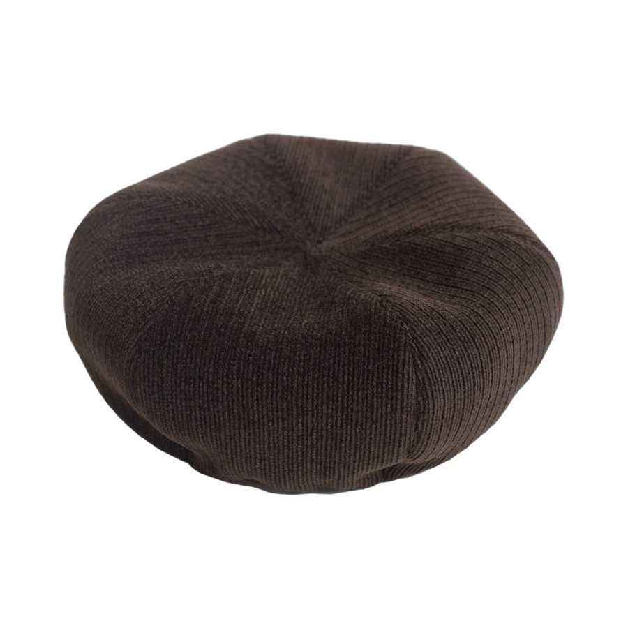 "Velvet Cloud" Beret Hat - Chocolate