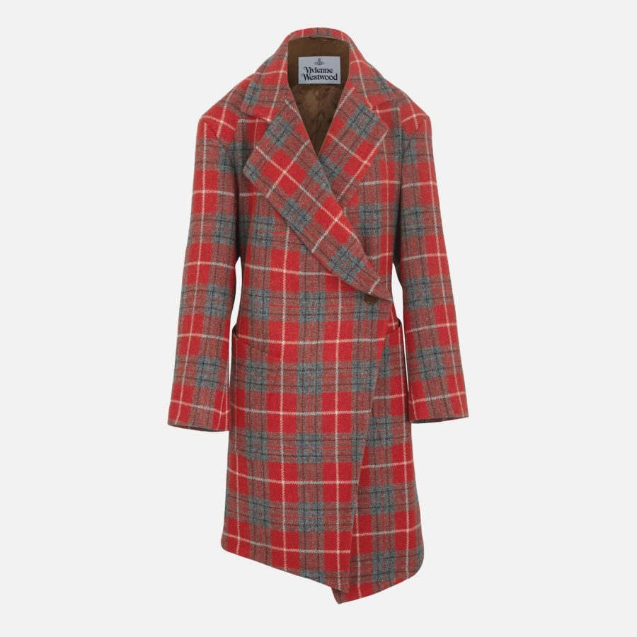 Vivienne Westwood S Checked Wool-Blend Coat - IT 40/UK 8