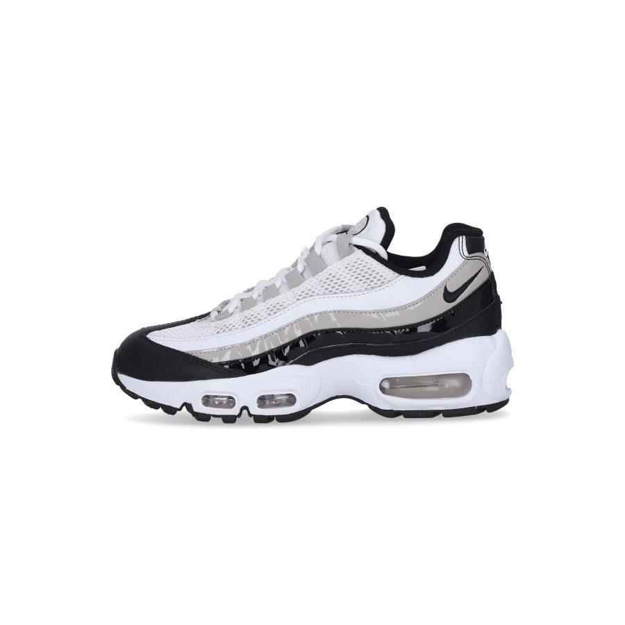 W Air Max 95 Women's Low Shoe White/black/lt Iron Ore/university Red