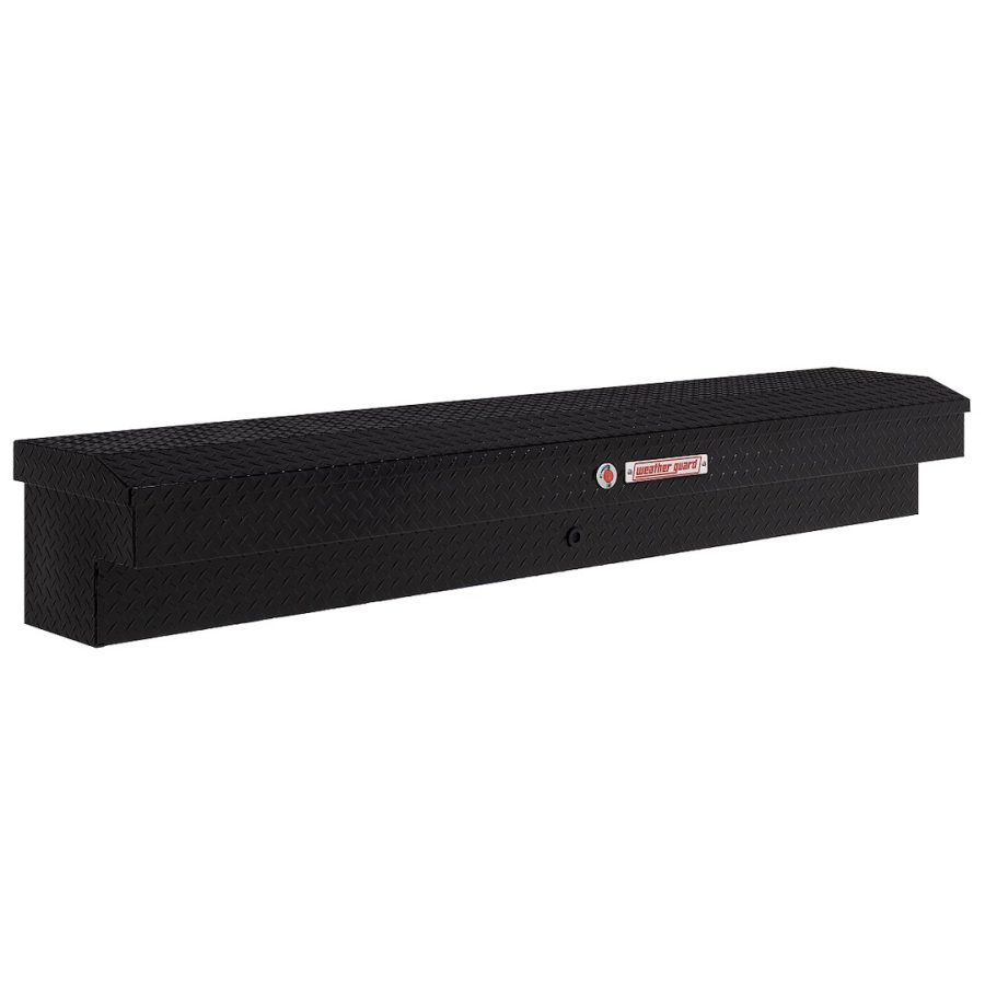 WEATHER GUARD 164-5-04 LO-SIDE BOX, Lo-Side; Single Lid; Powder Coated; Gloss Black; Aluminum; 87 Inch Length x 17 Inch Width x 13 Inch Height; 7 Cubic Feet Capacity