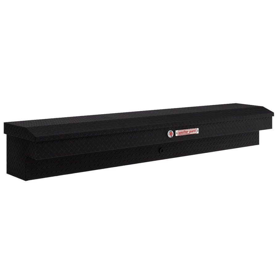 WEATHER GUARD 164-52-04 LO-SIDE BOX, Lo-Side; Single Lid; Powder Coated; Textured Matte Black; Aluminum; 87 Inch Length x 17 Inch Width x 13 Inch Height; 7 Cubic Feet Capacity