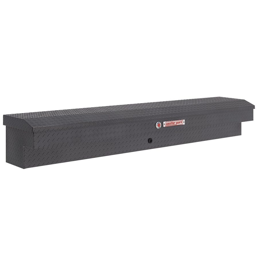 WEATHER GUARD 164-6-04 LO-SIDE BOX, Lo-Side; Single Lid; Powder Coated; Gunmetal Gray; Aluminum; 87 Inch Length x 17 Inch Width x 13 Inch Height; 7 Cubic Feet Capacity