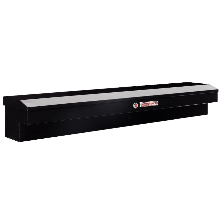 WEATHER GUARD 165-5-04 LO-SIDE BOX, Lo-Side; Single Lid; Powder Coated; Gloss Black; Steel; 87 Inch Length x 17 Inch Width x 13 Inch Height; 7 Cubic Feet Capacity