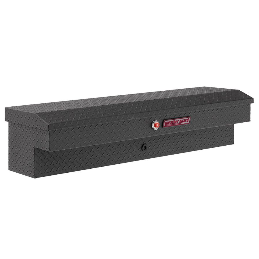 WEATHER GUARD 174-52-04 LO-SIDE BOX, Lo-Side; Single Lid; Powder Coated; Textured Matte Black; Aluminum; 56 Inch Length x 17 Inch Width x 13 Inch Height; 4 Cubic Feet Capacity