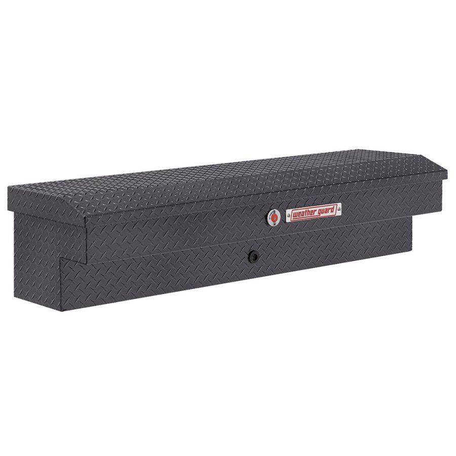 WEATHER GUARD 174-6-04 LO-SIDE BOX, Lo-Side; Single Lid; Powder Coated; Gunmetal Gray; Aluminum; 56 Inch Length x 17 Inch Width x 13 Inch Height; 4 Cubic Feet Capacity