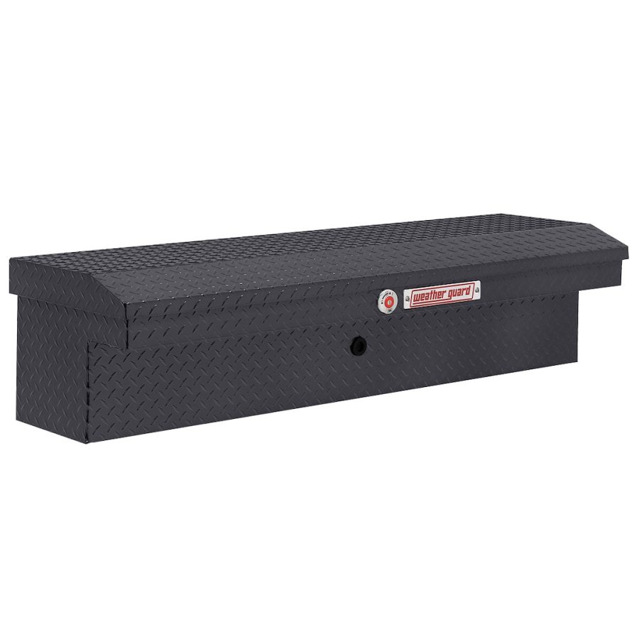 WEATHER GUARD 178-6-04 LO-SIDE BOX, Lo-Side; Low Profile; Single Lid; Powder Coated; Gunmetal Gray; Aluminum; 56 Inch Length x 17 Inch Width x 13 Inch Height; 4 Cubic Feet Capacity