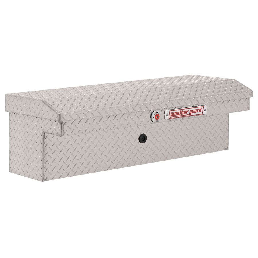 WEATHER GUARD 180-0-04 LO-SIDE BOX, Lo-Side; Low Profile; Single Lid; Clear; Aluminum; 41 Inch Length x 17 Inch Width x 13 Inch Height; 3 Cubic Feet Capacity