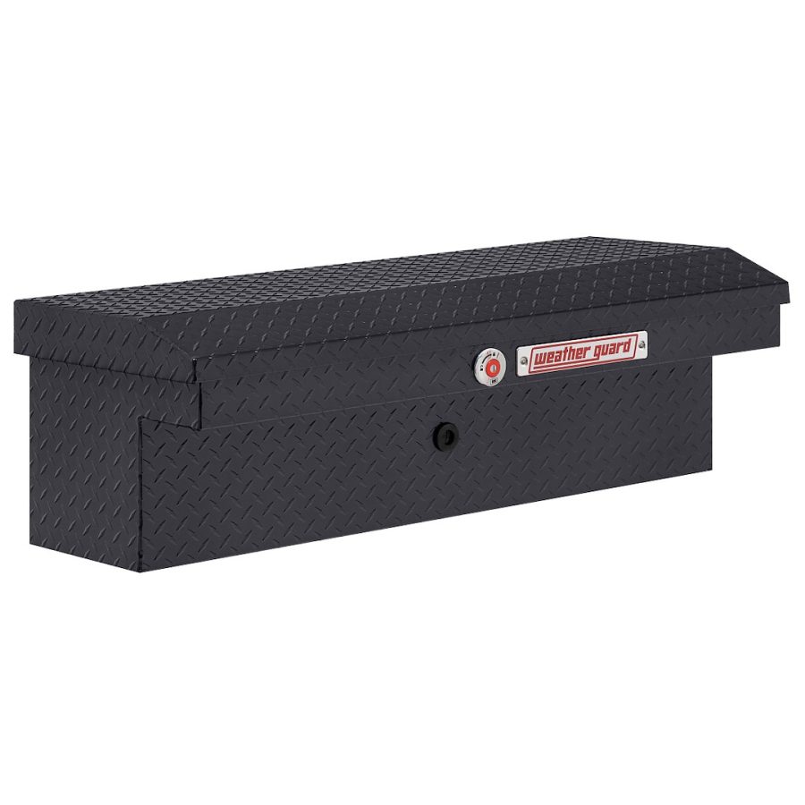 WEATHER GUARD 180-6-04 LO-SIDE BOX, Lo-Side; Low Profile; Single Lid; Powder Coated; Gunmetal Gray; Aluminum; 41 Inch Length x 17 Inch Width x 13 Inch Height; 3 Cubic Feet Capacity