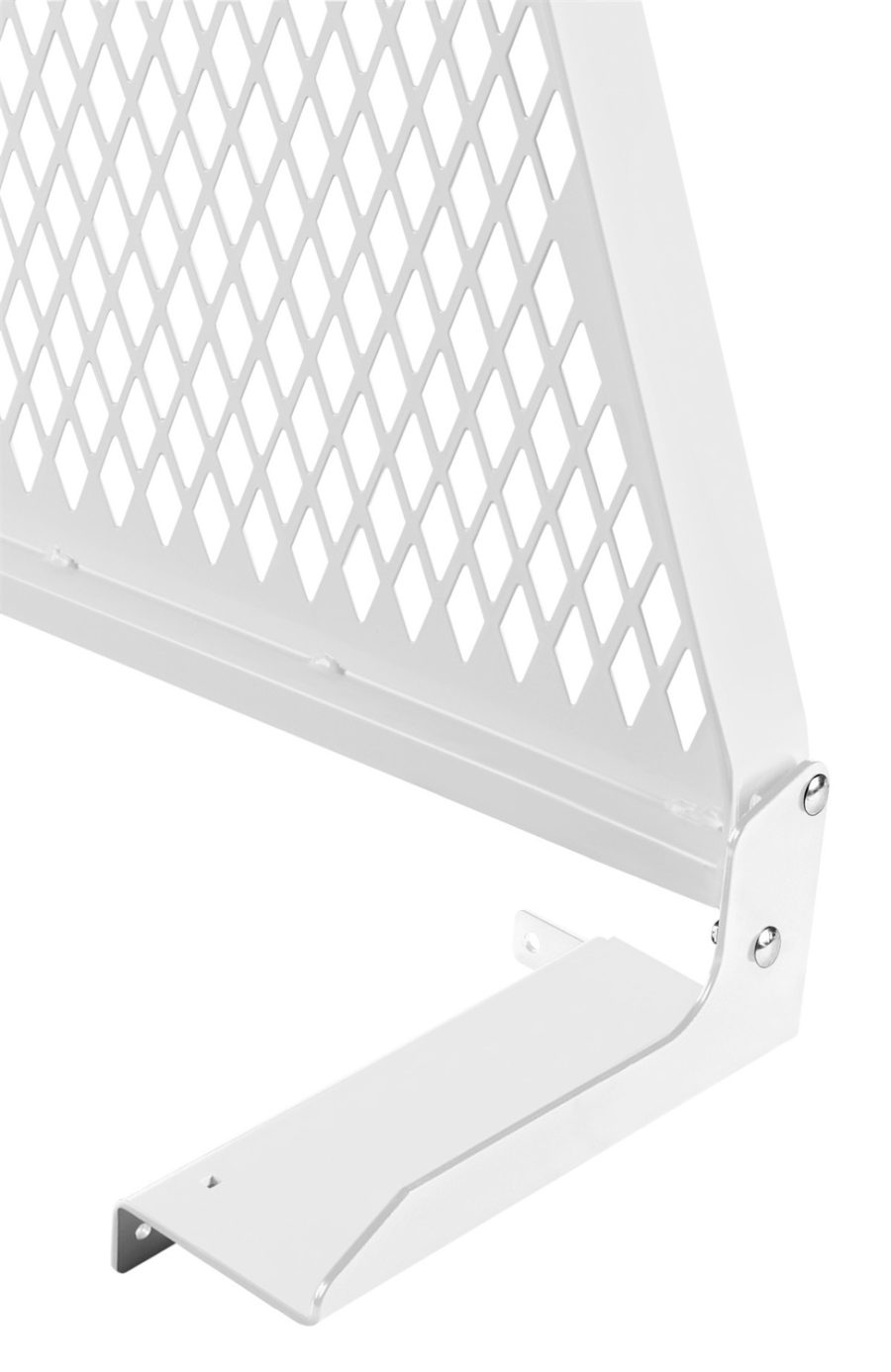 WEATHER GUARD 1921-3-02 CAB PRTCTR MTN 63.5-64.0FT WHT, For Use with Protect-A-Rail Headache Rack; White; Powder Coated; Steel