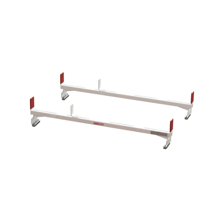 WEATHER GUARD 218-3-03 ALL PURPOSE MINI RACK 60, Channel Mount; Multi-Fit; 12 Inch Height; Set Of 2; Powder Coated; White; Steel