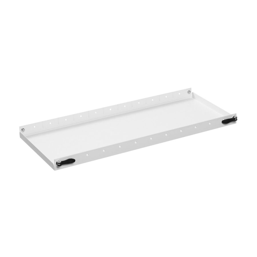 WEATHER GUARD 9163-3-01 SHELF STD SHORT, 36 Inch Length x 16 Inch Depth; 2 Inch Lip; Without Dividers; White