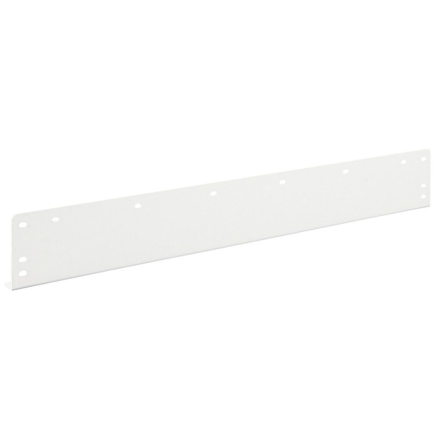 WEATHER GUARD 9702-3-02 RETAINER LIP FOR 28 IN SHELF UNIT, 28 Inch Width x 1-1/12 Inch Height; Mount at Floor Level; White