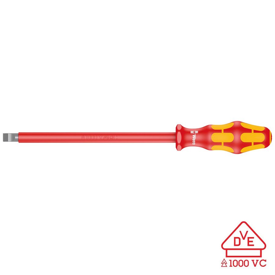 WERA 05006140001 Screwdriver: Insulated Slotted 1.6mm x 10mm (With Lasertip)