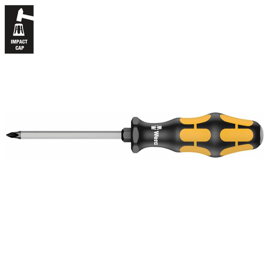 WERA 05017015001 Kraftform Chiseldriver Phillips Screwdriver - PH# 3 Head