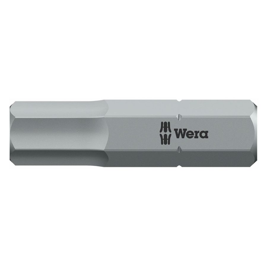 WERA 05056330001 6mm Hex-Plus Bit - 1/4 INCH Drive