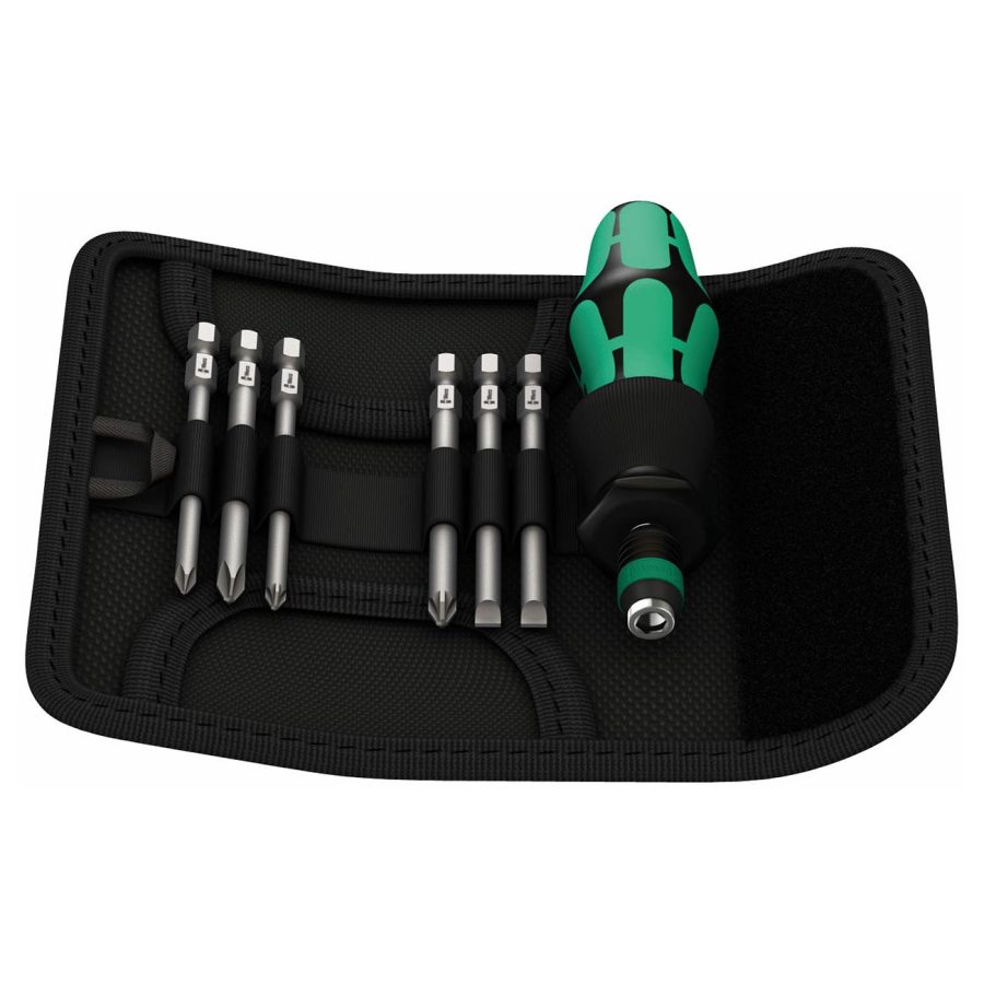 WERA 05059298001 Multi-Bit Set with Handle and Interchangeable Blades (7 piece set)