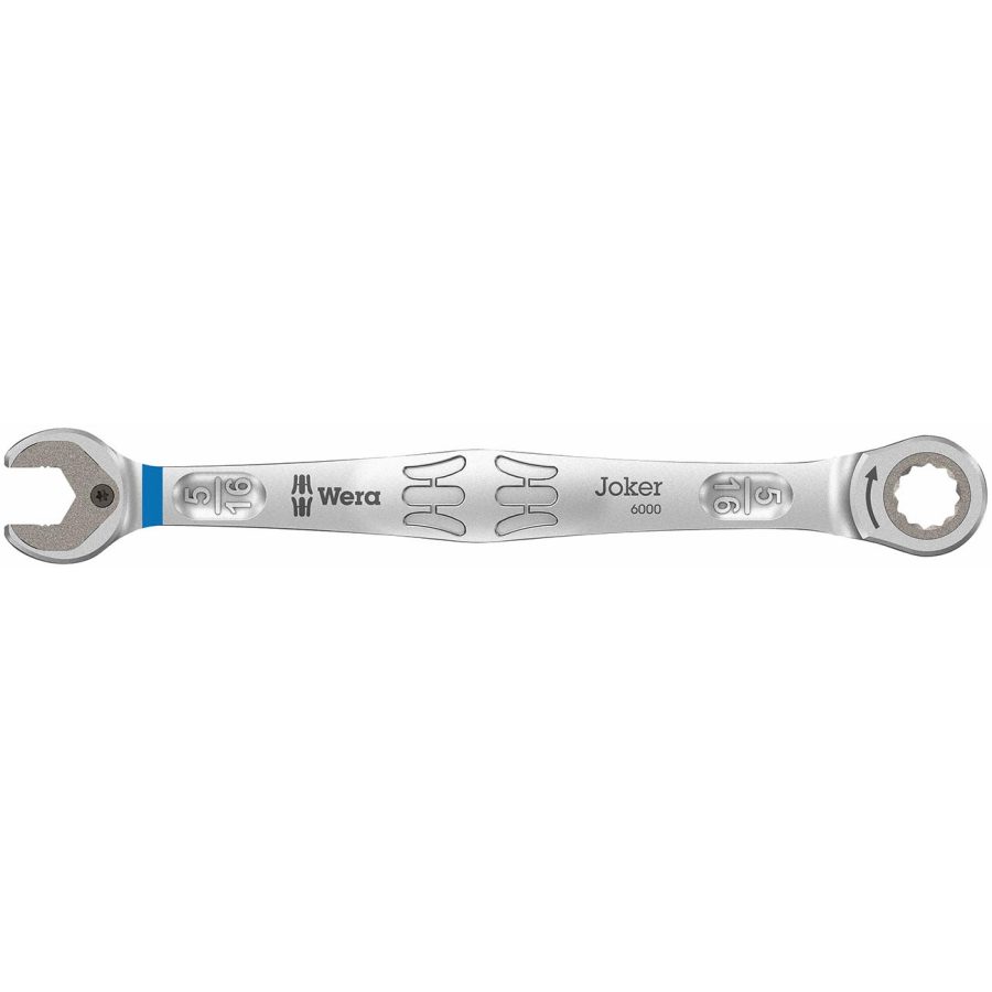 WERA 05073280001 6000 Joker SAE 5/16 INCH Ratcheting Combination Wrench