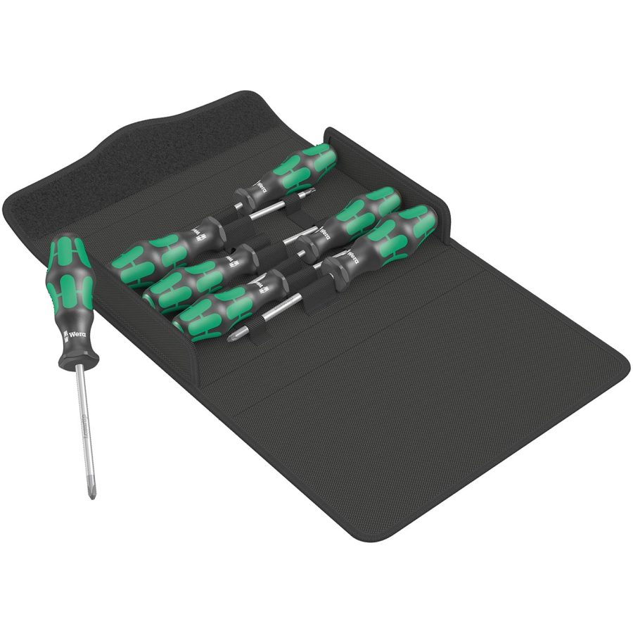 WERA 05105623001 Screwdriver Set in 2go Case (7-Piece Set)