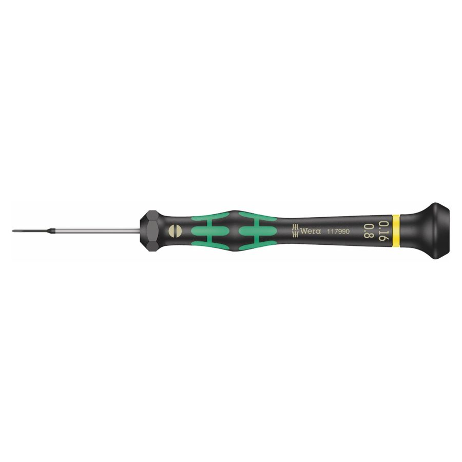 WERA 05117990001 2035 Screwdriver for Slotted Screws for Electronics