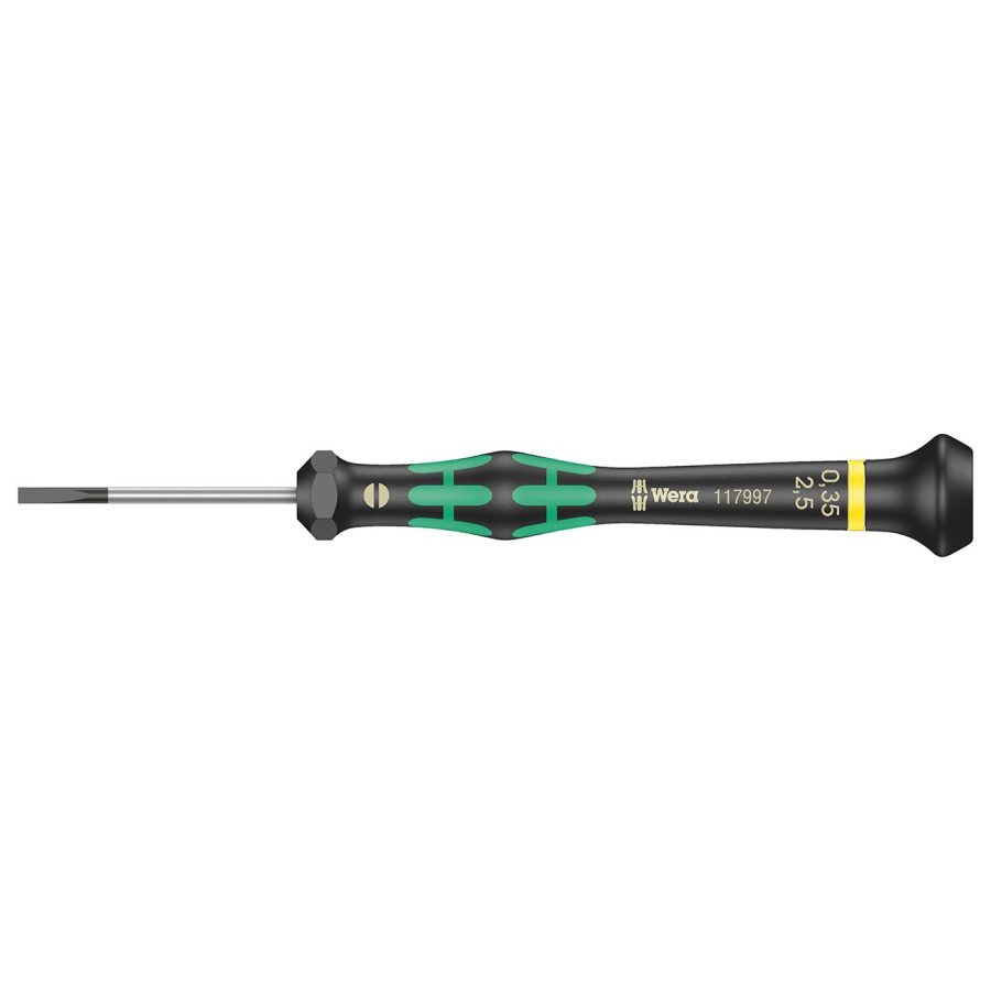 WERA 05117994001 Kraftform Micro 2035 Slotted Electronics Precision Screwdriver