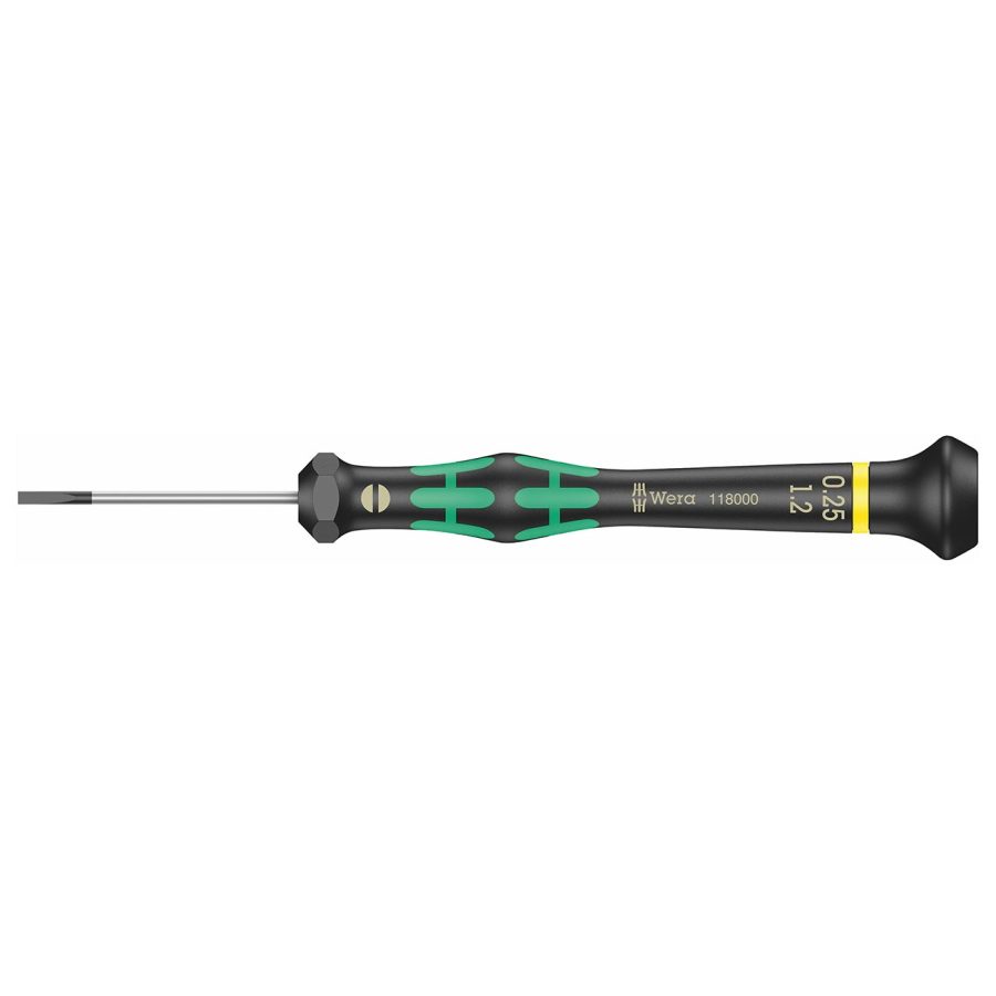 WERA 05118000001 Micro Electronics Precision Slotted Screwdriver 1.2mm Head