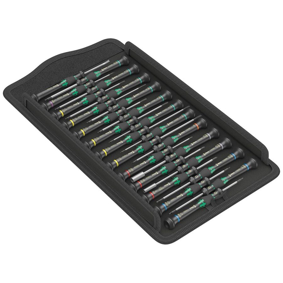 WERA 05134000001 Kraftform Micro Big Pack Screwdriver for Electronic Applications 25 Piece Set