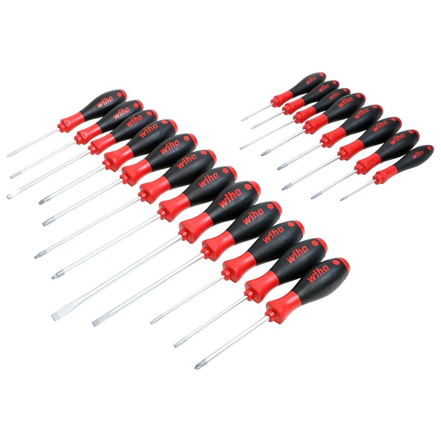 WIHA 30299 SoftFinish Cushion Grip Screwdriver Set - 20 Piece Set