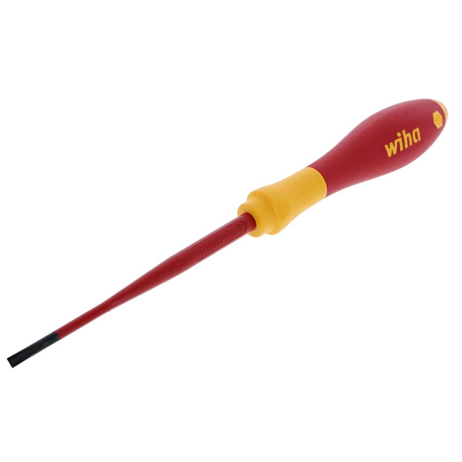 WIHA 32046 Insulated SlimLine Slotted Screwdriver with Cushion Grip 3.5mm x 100mm