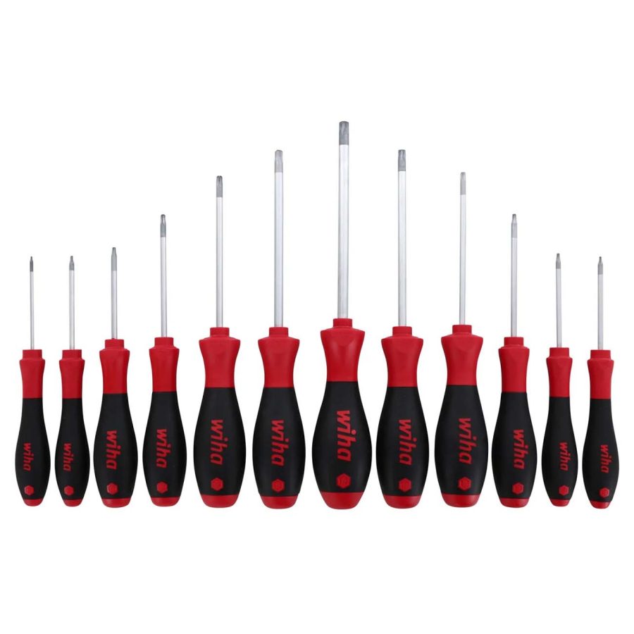 WIHA 36267 SoftFinish Cushion Grip Torx Screwdriver Set T5 to T40 (12 Piece Set)