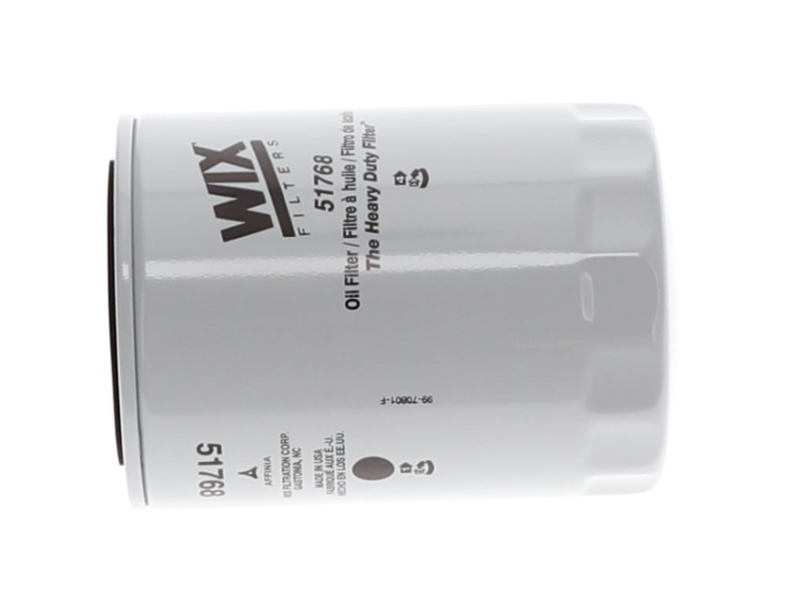 WIX 51768 LUBE, Spin-On Style; 5.178 Inch Height x 3.66 Inch Outside Diameter Top; 300 PSI Burst Pressure; 35 Micron Element; For Use With ABG Construction Equipment/ Bomag/ Case/ IHC/ Deutz Engines/ Deutz Tractors/ Komatsu/ Mitsubishi/ Poclain