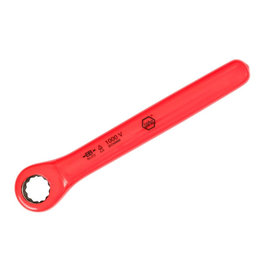 Wiha 21210 Ratchet Wrench with Insulated Handle, Metric, 10mm