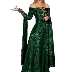 Women's Green Renaissance Queen Costume