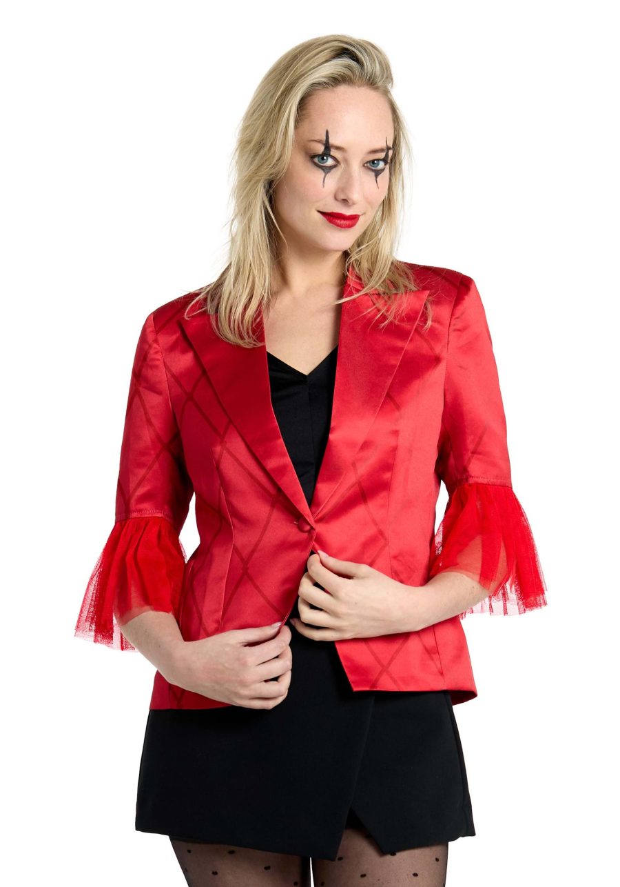 Women's Harley Quinn Costume Suit Blazer