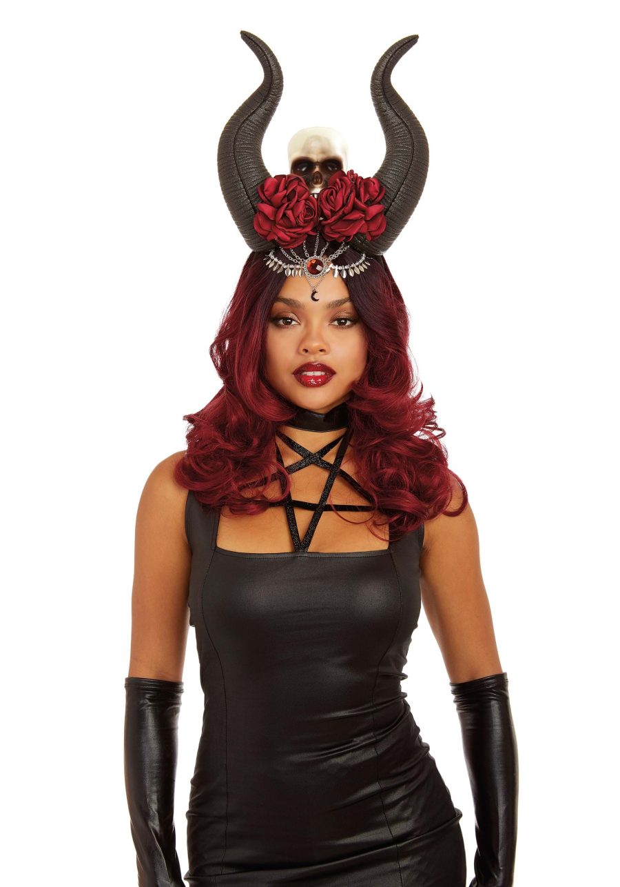 Women's Horn & Skull Headpiece