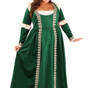 Women's Plus Size Emerald Maiden Costume