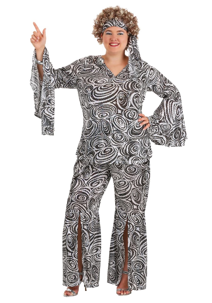 Women's Plus Size Foxy Disco Lady Costume