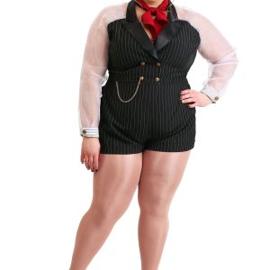 Women's Plus Size Gangster Gal Costume