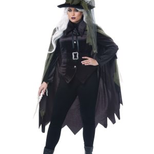 Women's Plus Size Gothic Witch Costume