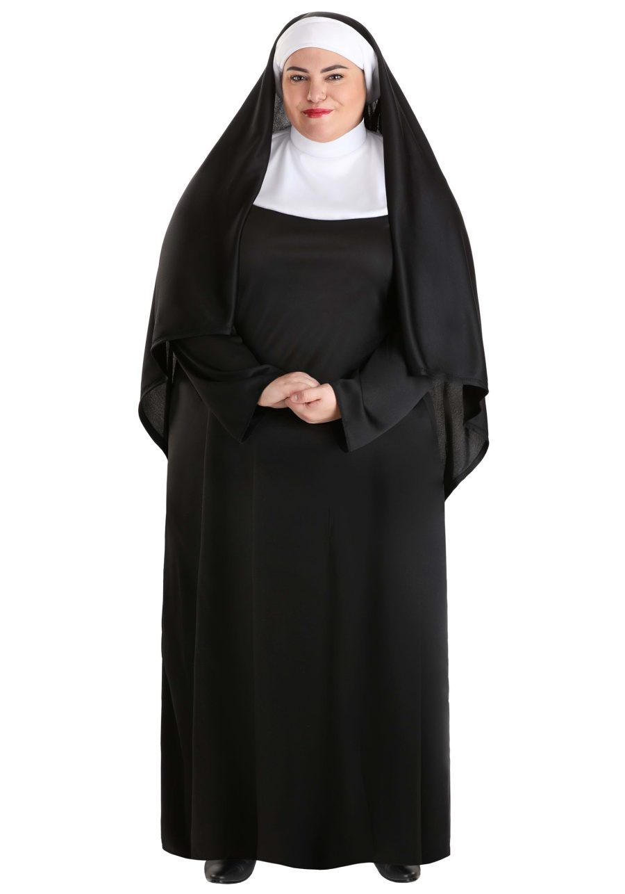 Women's Plus Size Traditional Nun Costume