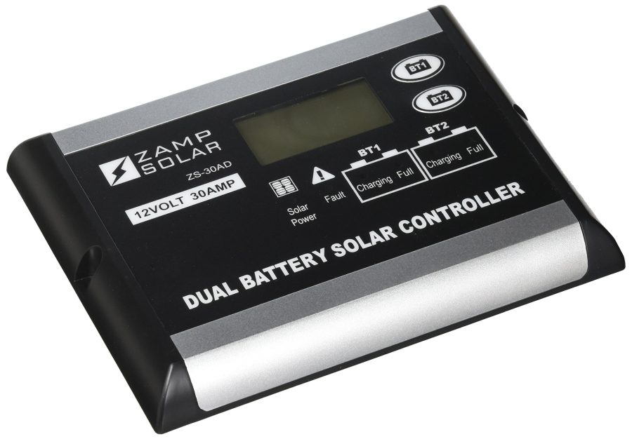 ZAMP SOLAR ZS-30AD Battery Charger Controller; Use With Lithium/ Gel-Cell/ AGM/ Conventional Lead Acid WET And Calcium Batteries; Digital Solar Controller; 510 Watts; 30 Ampere; 12 Volt