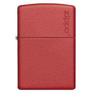 ZIPPO 233ZL Windproof Lighter Red Matte w/ Logo