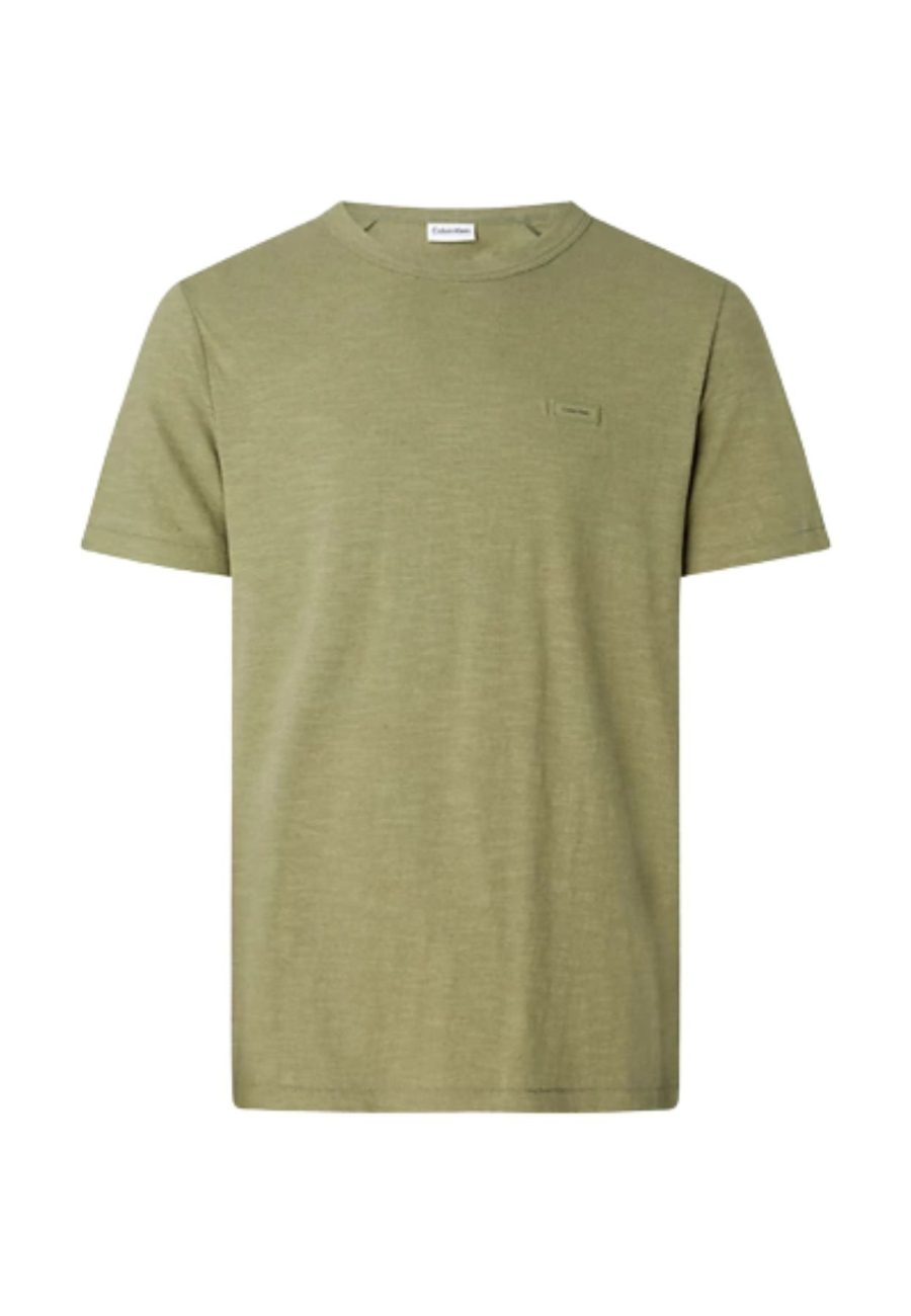 calvin klein T-SHIRT COTTON LINEN T-SHIRT