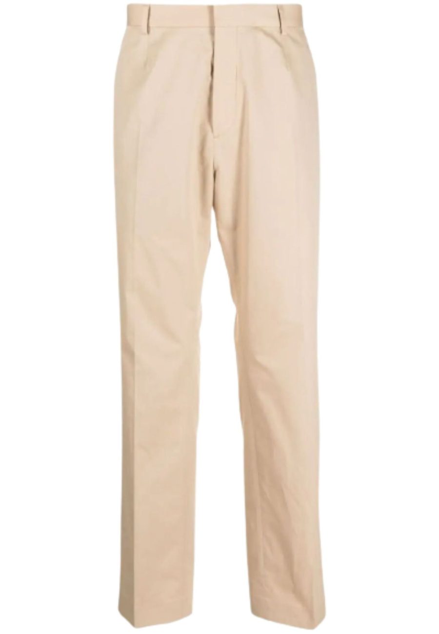 calvin klein TROUSERS cotton seacell straight pants