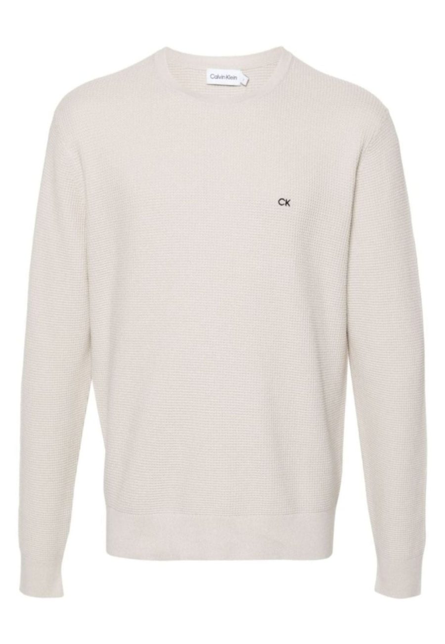 calvin klein WAFFLE STRUCTURE SWEATER SWEATER